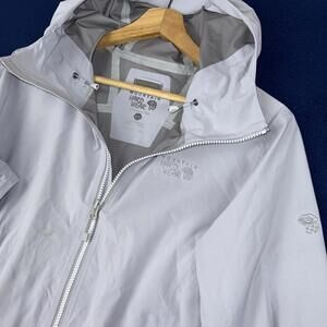 Mountain Hardwear Hooded Rain Jacket Women M Lightweight Shell Outdoor Gorpcorp